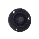 Footpad Actuator for IO Hawk Hoverboard: A black circular component with multiple holes, resembling a loudspeaker, essential for controlling hoverboard speed and direction.