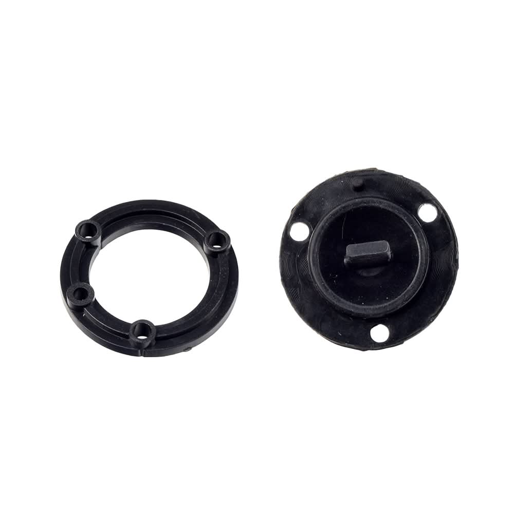 Footpad Actuator for Self Balancing Hoverboards, a black circular part with multiple holes, essential for controlling hoverboard movement, similar to a throttle on traditional scooters.