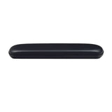 14 Full Length Padded Vinyl Armrest for Wheelchairs (Set of 2) shown as a black rectangular object with a lid, suitable for mounting on various wheelchair models.