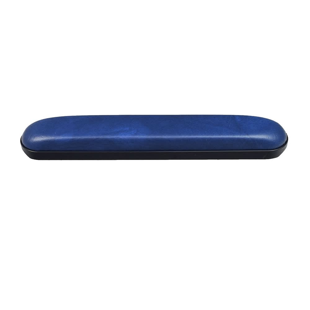 14 Full Length Padded Vinyl Armrest for Wheelchairs (Set of 2) featuring a blue rectangular armrest with a black cover, shown in a close-up view.