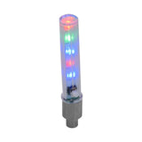 Close-up of the Lightning Bug Flashing Valve Cap Light for Bikes & Scooters (Set of 2), showcasing the intricate design and flashing patterns for enhanced visibility and safety on the road.