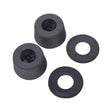 Handlebar Rubber Bumper Set for GOTRAX GXL V2 & XR Elite Electric Scooters showing two round rubber bumpers and two rubber washers with visible center holes.