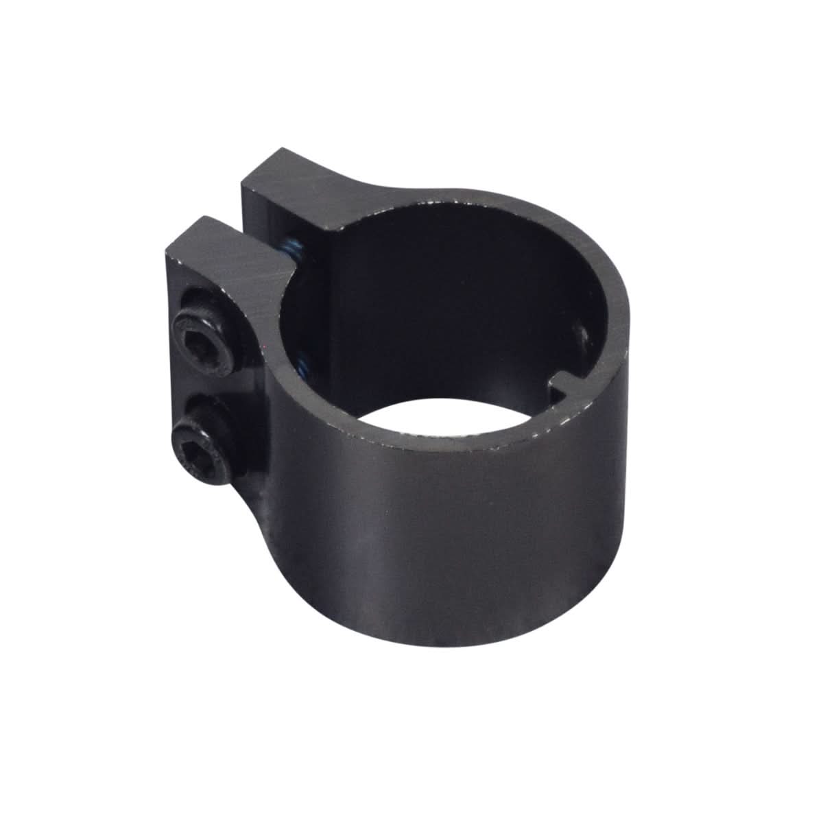 Collar Clamp for the GOTRAX GKS Electric Scooter featuring a black metal ring design with two visible screws, machined alloy construction, and a black enamel finish.