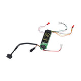 LCD Speedometer & Power Button with Wiring Harness for the Hiboy® S2 Electric Scooter, showing a close-up of the digital display, circuit board, battery, and connected wires for essential rider data.