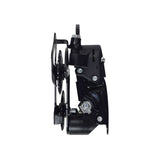 7-speed Medium Cage Rear Derailleur for the Swagtron EB6 Bandit Fat Tire Electric Bike, showing a close-up of its black metal structure with visible screws and adjustable silver components.