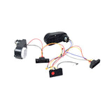 Close-up of Wiring Kit with Motor & Power Button for the Flybar Cocomelon / Disney's Minnie Mouse / Gabby's Dollhouse / Marvel's Spidey and His Amazing Friends 6 Volt Electric Bumper Car, showing connectors and toggle switch.