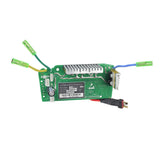 Motherboard (PCB) for RazorX Electric Skateboards with visible wires and connectors, serves as the control unit for receiving remote signals and managing motor functions.