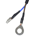 Close-up of the On/Off Switch (Kill Switch) with Wires for the Coleman CK100 Go-Kart, showcasing the 2-wire 68 cable, wire connectors, and part of the metal switch.