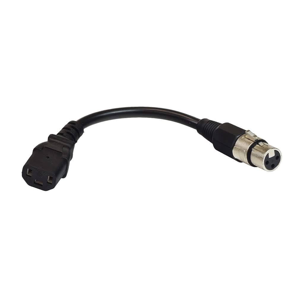 36 Volt 1.5 Amp XLR Battery Charger with Modified 3-Pin Connector, featuring a black cable and silver connector, designed for IZIP and Mongoose electric bicycles.