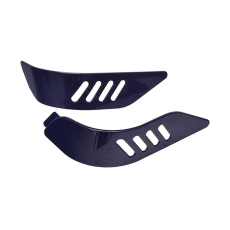 Blue Fender Panels for the Drive Medical Sunfire Plus EC, showing a pair of blue plastic foot pads and additional hardware, including two front corner pieces and two rear panels, in blue.
