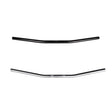 Flat-Track Handlebar for Scooters, featuring a sleek black and silver finish, designed for compatibility with various small vehicles including motor scooters, bicycles, and kick scooters.