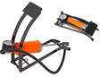 Close-up of a Sunlite Foot Pump with Gauge, showcasing its sturdy build and attached pressure gauge, ideal for inflating bicycles, electric scooters, and more.