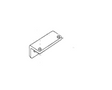 Freewheel Handle/Brake Release Cover for Jazzy 1170 XL shown in a black and white sketch, highlighting the design of the metal shelf and bracket components.