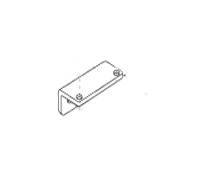 Freewheel Handle/Brake Release Cover for Jazzy 1170 XL shown in a black and white sketch, highlighting the design of the metal shelf and bracket components.