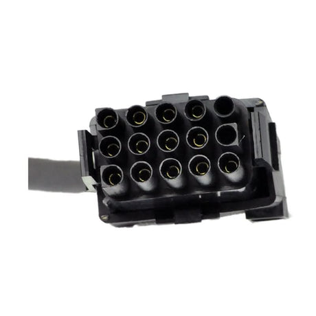 Front to Rear Harness for the Pride Sundancer SC2000/SC2000PS (DWR9930H006) showing a black electrical connector with multiple black wires and several holes, essential for the scooter's electronic network.