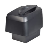Left Battery Box Assembly for Golden Buzzaround EX & LX Scooters, black plastic container with a handle, designed for easy disassembly and includes an optional 35 Ah UPG battery.