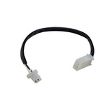 Headlight Assembly for the Golden Technologies Companion I (GC240) & Companion II (GC340, GC440) scooters, featuring a black wire with white connectors. Ideal for low mounting under the tiller boot.