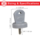 Key for the Golden Technologies Companion I (GC240) and II (GC340, GC440) Scooters (Type 2 Models 2013 and Later) shown with size measurements and close-up details.
