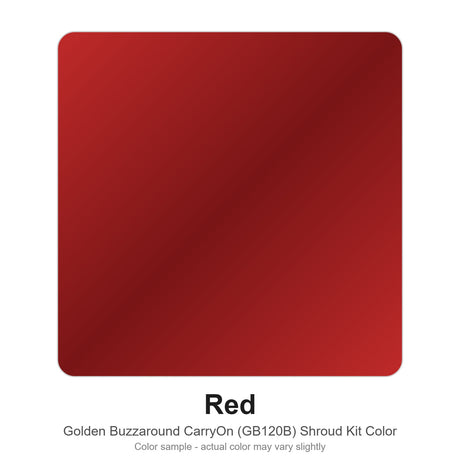 Red color sample for the Golden Buzzaround CarryOn GB120B shroud kit (MBA-0037)