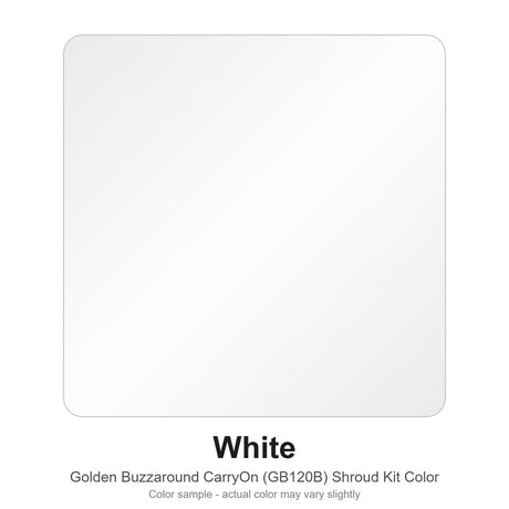 White color sample for the Golden Buzzaround CarryOn GB120B shroud kit (MBA-0035)