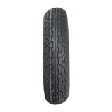 3.00-8 Black Front Tire for the Heartway Royale 4D (PF7D) Scooter, featuring a unique blue stripe and V1134 tread pattern, shown in a close-up view.