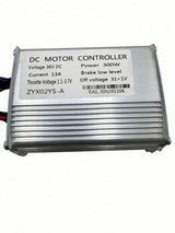 Label on Hiboy DK1 control module: ZYX02YS-A DC motor controller, 36V DC, 13A, 300W