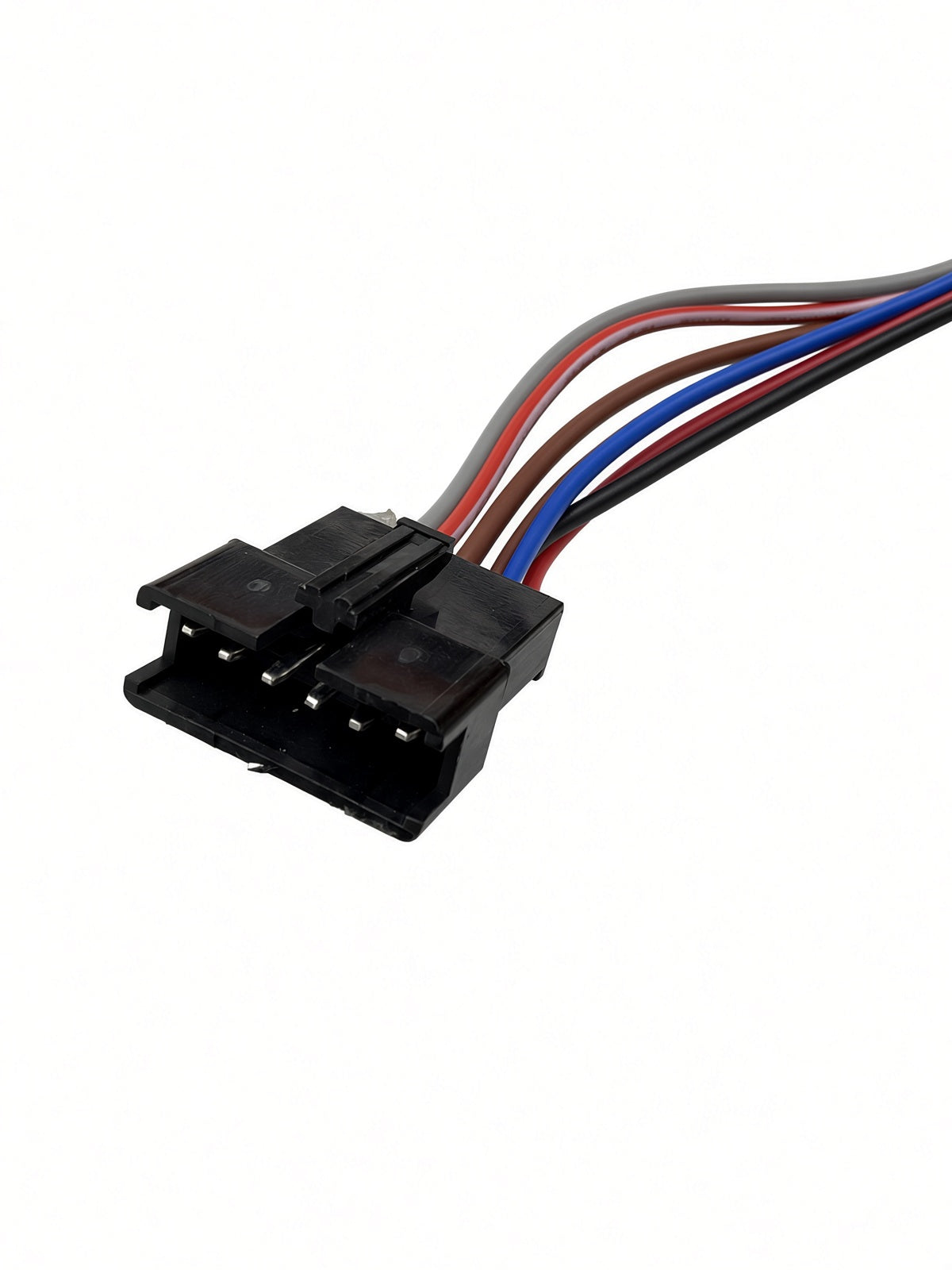 Black multi-pin connector with colored wires on the Hiboy DK1 control module harness