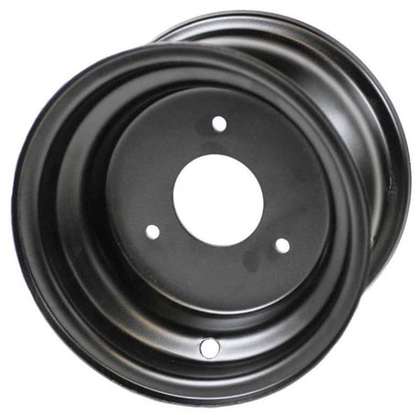 7x 5 rim with 8 mm bolt holes for TaoTao ATK125A, GK110, and Jeep Auto Go-Karts, featuring a black metal wheel with multiple holes.