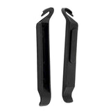 Inner Tube Patch & Repair Kit (Blemished) showing two black plastic tire levers, rubber patches, a tube of rubber cement, and a metal rasp for fixing punctured inner tubes on scooters, bikes, or dirt bikes.
