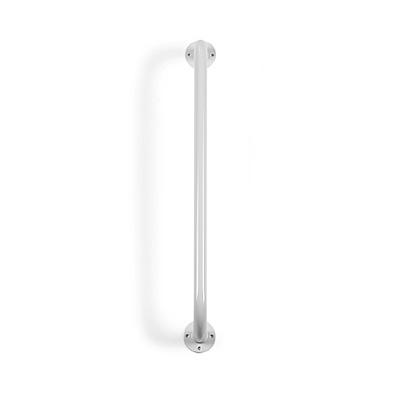 32 Invacare White Vinyl Grab Bar featuring a soft, contoured grip and sturdy steel construction, ideal for home bath and stairwell installations.