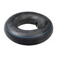 4.10/3.50-4 Scooter Inner Tube shown as a black rubber tire with a distinctive blue stripe, suitable for various scooter models and other applications.