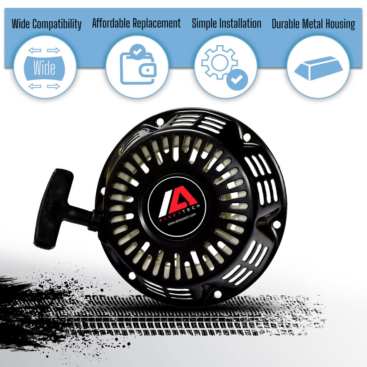 196cc 6.5 Hp Recoil Pull Start for the Falcon 200 196cc Mini Bike
