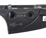 Battery & Electronics Tray for the RazorX Cruiser Electric Skateboard, a black plastic box with screws and holes, designed to hold the Lithium battery, motherboard, and ports, featuring an easy-access sliding cover.