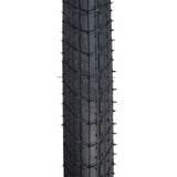 20x2.0 (50-406) Big Apple Perf Lite Tire for Bicycles featuring a black tread with spikes, designed for low rolling resistance and smooth rides, ideal for non-BMX bicycles and e-bikes.