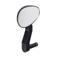 Flex-Pro Mirror for bikes and scooters, featuring a round design with a black handle, ideal for enhancing visibility and safety on various rides.