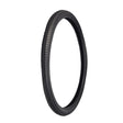 20x1-3/8 Black Street Bicycle Tire with K143 Tread, showcasing a shallow, grooved design suitable for urban and recreational riding conditions, displayed against a plain white background.
