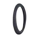 20x2.25 Black Freestyle Kontact Kick Scooter Tire with K841 Tread, featuring knurled surface, wrap-around tread, and directional design for optimal traction and control on urban or freestyle rides.