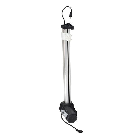 KD Motor for Lift Chairs (KDPT005), featuring a black and white pole with a black cord, close-up views of a metal object, and connectors. Suitable for Ashley, Drive, HTL, Restwell, and more.