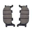 Front Brake Pads for Tank Touring 150DE and Roketa Bali 150, shown as a pair of black brake pads in a close-up view, highlighting their easy installation and asbestos-free material.