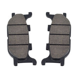 Front Brake Pads for Tank Touring 150DE and Roketa Bali 150, shown as a pair of black brake pads in a close-up view, highlighting their easy installation and asbestos-free material.