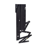 Left Scissor Mechanism for the Pride Infinite Position Lift Chair (IND0201E003), featuring a black metal piece with a black handle, essential for specific Pride Mobility lift chair models.