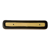 Long Black Arm Cushion for Jet Power Chairs, featuring a rectangular shape with rounded ends. Ideal for replacing long armrest cushions, it measures 13-1/2 and fits standard/universal models.