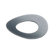 M10 Curved Disc Seat Post Washer (WASINDV1009) close-up, showcasing its pre-bent metal structure designed to fit a 2 diameter seat post, ideal for Jazzy and Jet Power chairs.