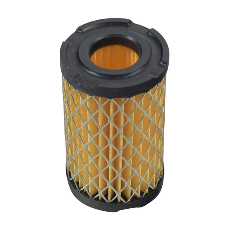 Close-up of Air Filter (35066, 63087A) for Tecumseh Engines, showcasing its cylindrical, ribbed structure designed for Tecumseh TVS, TC, ECV, and H35 series engines.