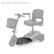 MBB-0017 deck shown in color on the Golden Buzzaround LT GB107A, rest of the scooter greyed out