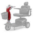 MBB-0029 red front tiller shroud shown in color on the Golden Companion HD GC540, rest of the scooter greyed out