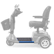 MBB-C40-DECK-BL2 blue mid section deck shown in color on the Golden Companion II GC340, rest of the scooter greyed out