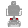 MBE-0045 taillights shown in color on the Golden Companion HD GC540, rest of the scooter greyed out