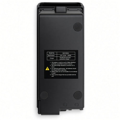 MBE-0064 24V 12.5Ah lithium battery for Golden GP130 back data plate with specifications