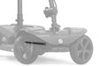 MBH-0002 tie rod shown in color under the front of the 4-wheel Golden Buzzaround LT GB108A, rest of the scooter greyed out